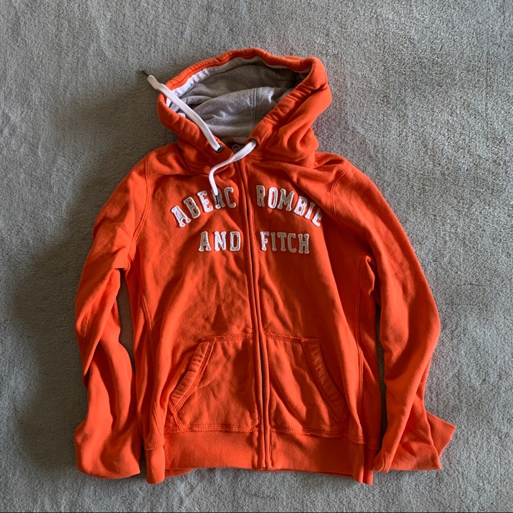 A&F orange hoodie